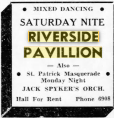 Riverside Pavilion - 15 Mar 1941 Ad